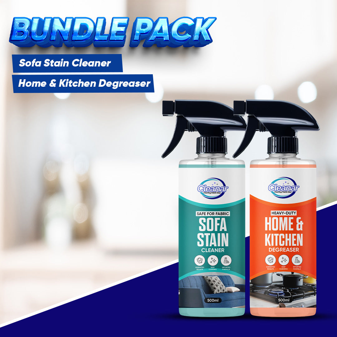 Kitchen Degreaser + Sofa Stains Cleaner Bundle